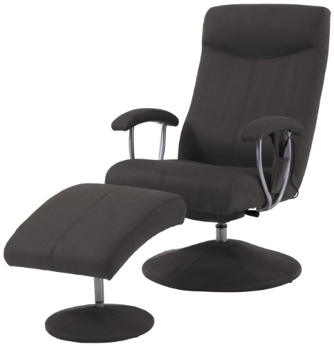 Sino-Living SE-901 Massagesessel mit Fußhocker, PU-Leder mocca