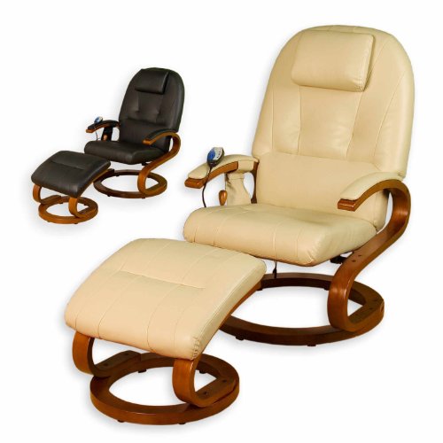 STILISTA® Massagesessel im S-Design, Farbvarianten, HEIZFUNKTION, extra dicke Polsterung, XXL Lehne, creme-beige